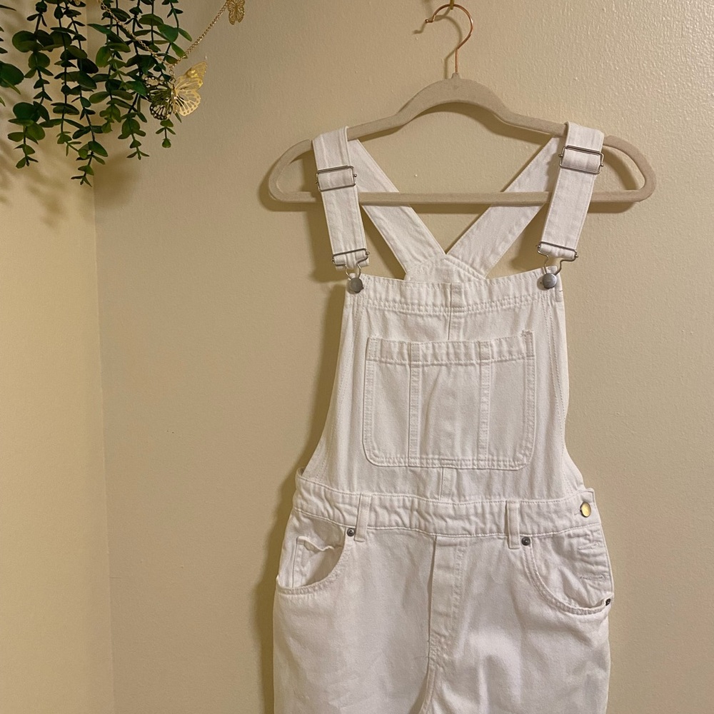White Denim H&M Overalls